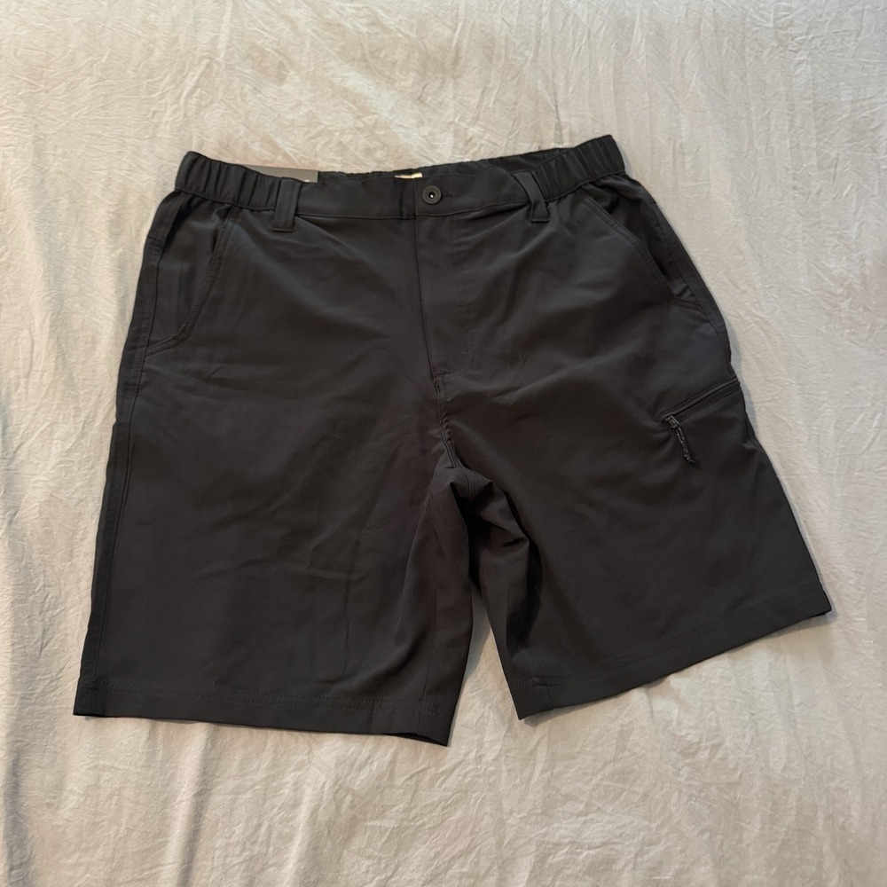Weatherproof Vintage Men's Performance Series Tech Shorts, Black, Size 34